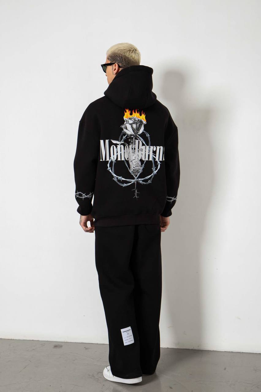 Black MoneyBurns Hoodie