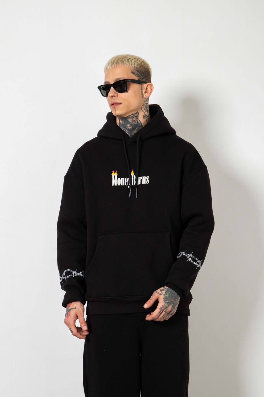 Black MoneyBurns Hoodie