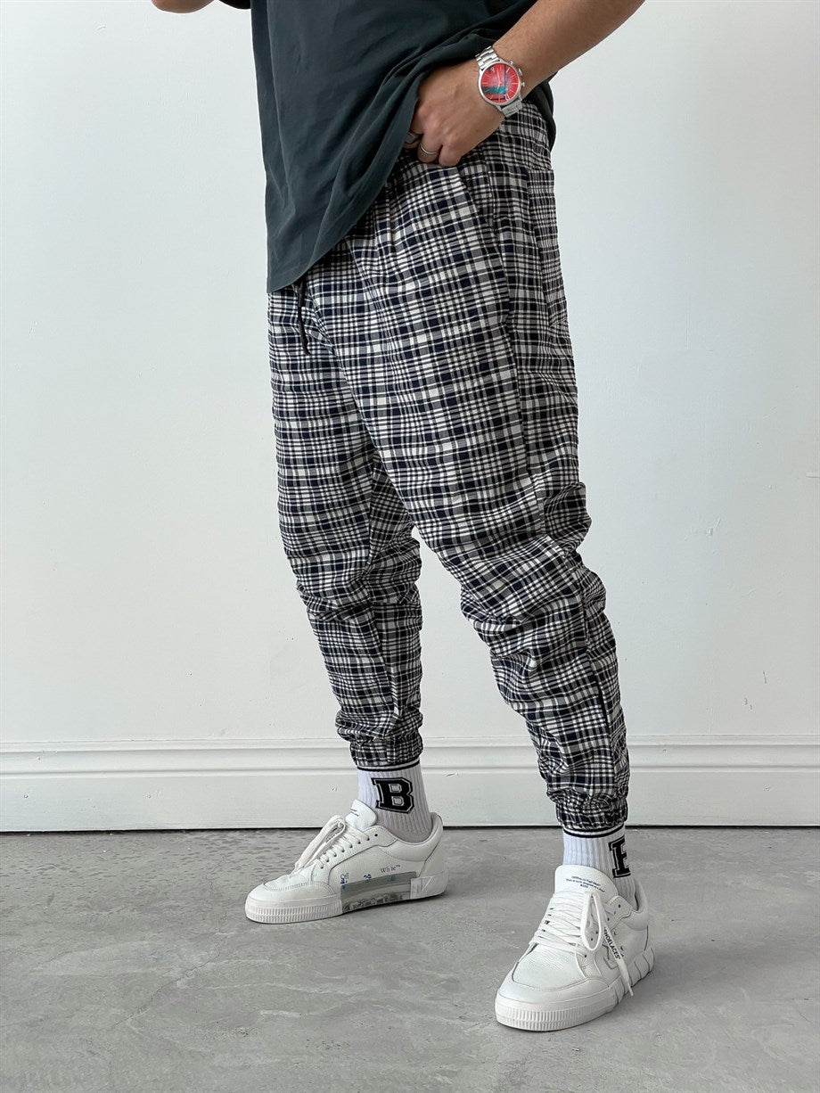 Black Mixed Joggers