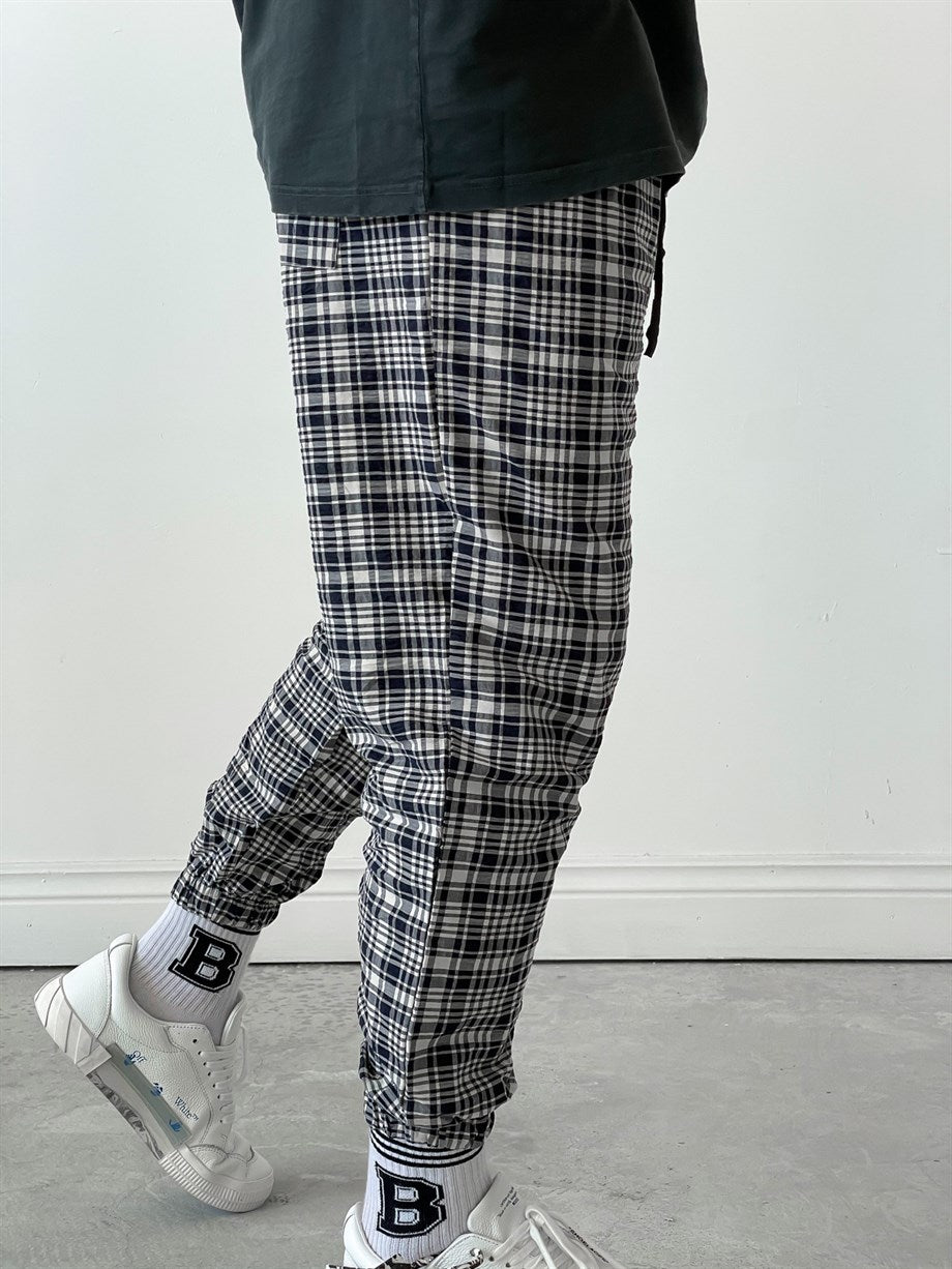 Black Mixed Joggers