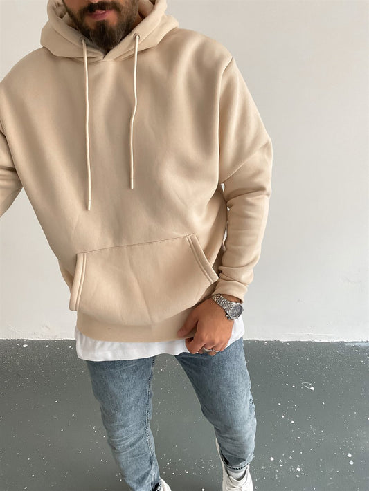 Beige Ununiform Hoodie