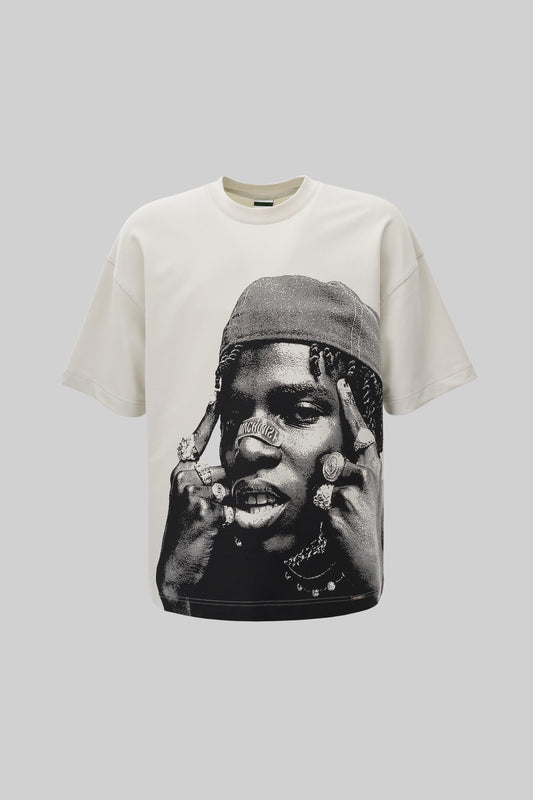WHITE PAPPER T-SHIRT
