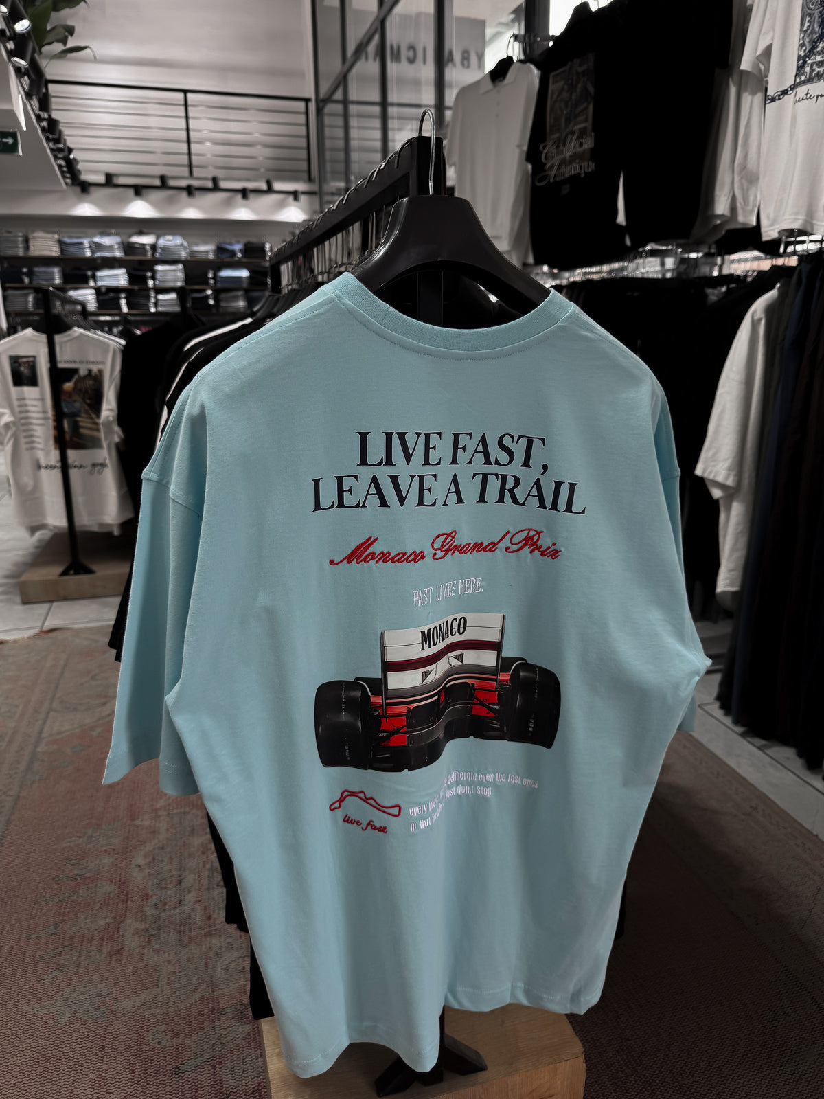 BABY BLUE LIVE FAST T-SHIRT
