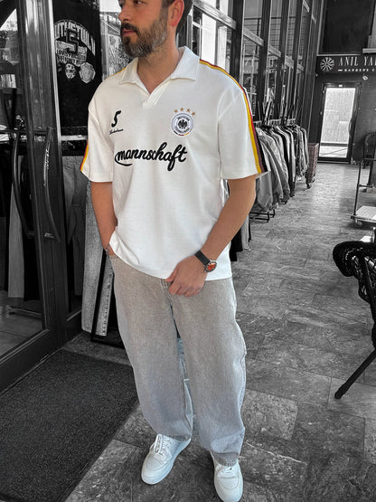 WHITE GERMANY CREST T-SHIRT