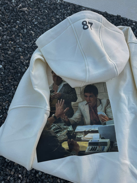 White SCARFACE Hoodie