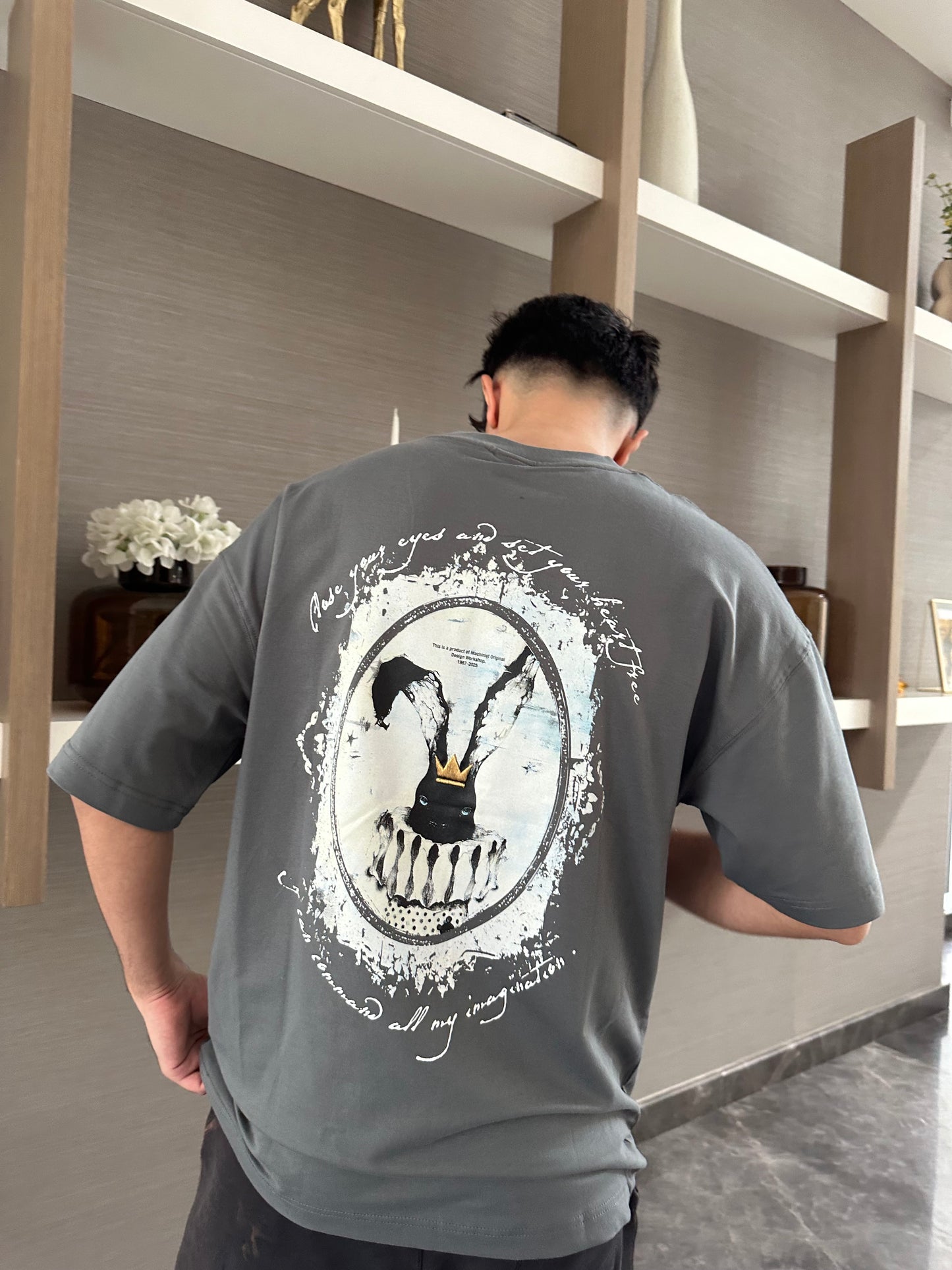 FUME BUNNY EMBROIDERED T-SHIRT