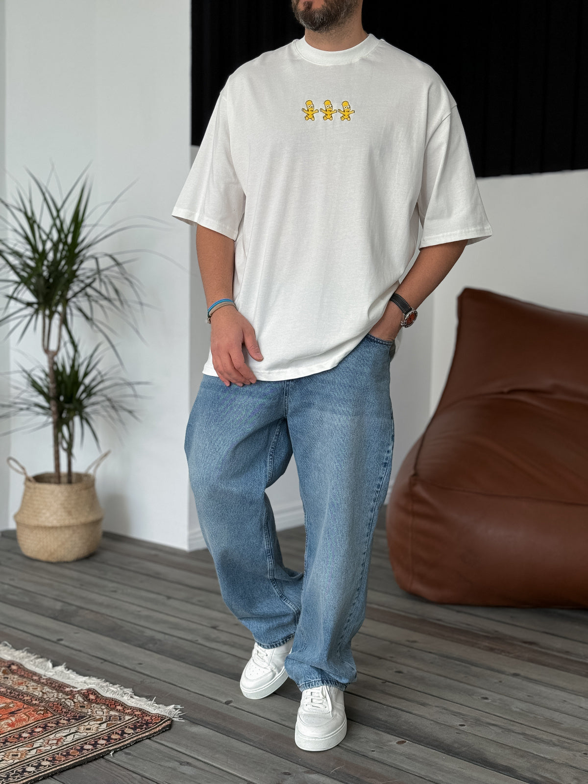 WHITE SIMPSON T-SHIRT