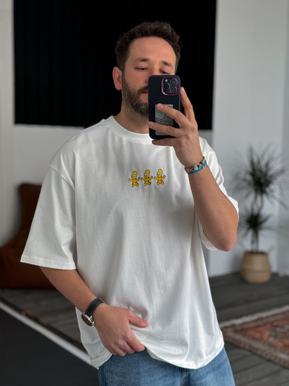 WHITE SIMPSON T-SHIRT