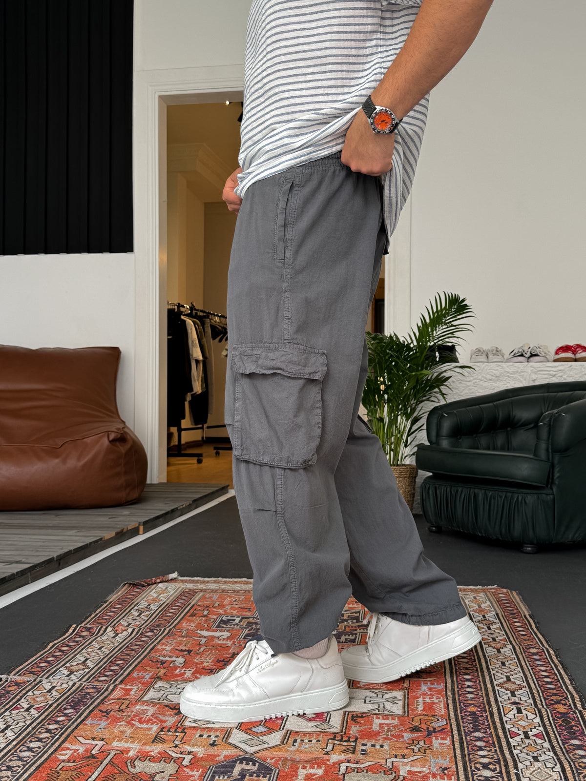 FUME SLIM POCKET CARGO PANTS