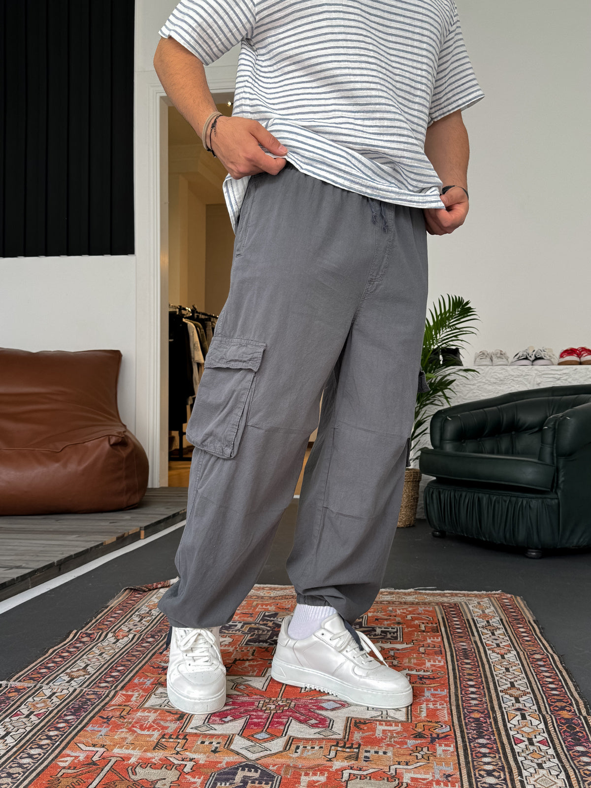 FUME SLIM POCKET CARGO PANTS