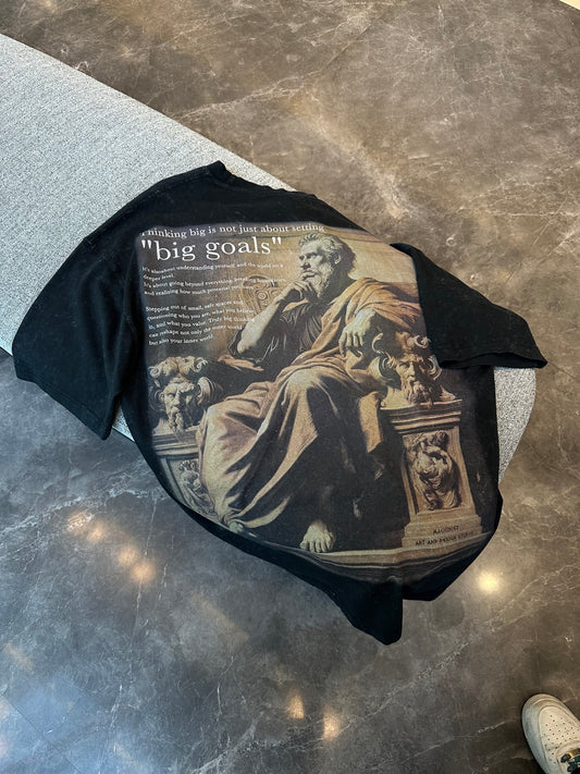 BLACK BIG GOALS T-SHIRT
