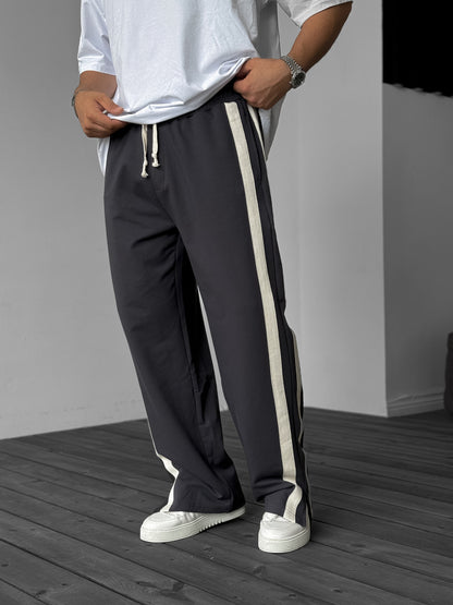 FUME STRIPED SLIT JOGGER