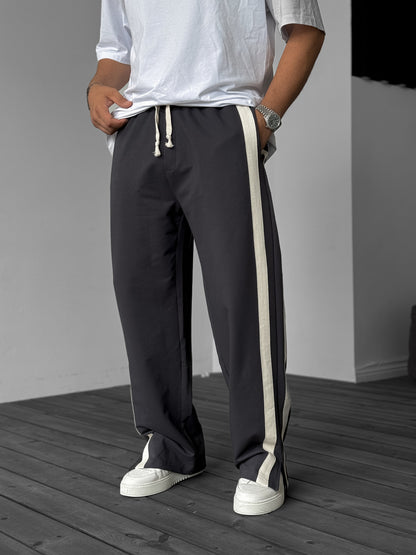 FUME STRIPED SLIT JOGGER