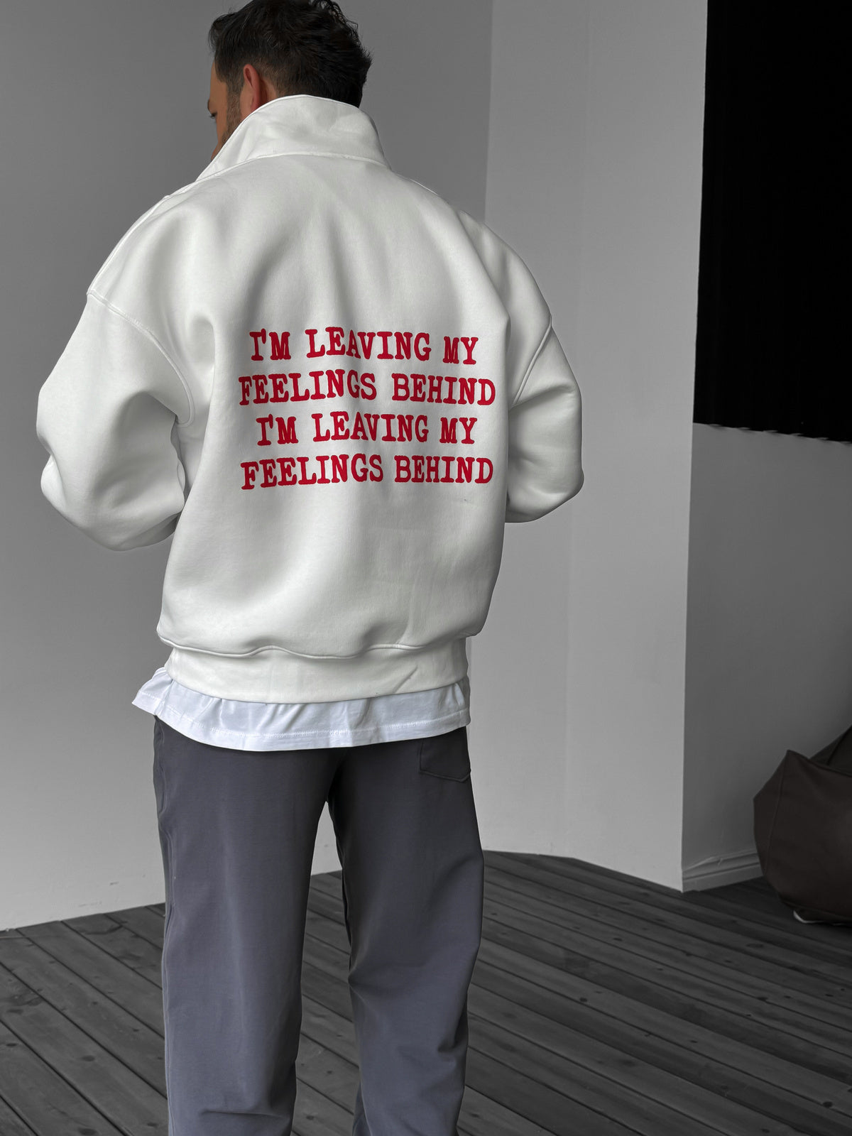 WHITE NEW ME SWEATSHIRT