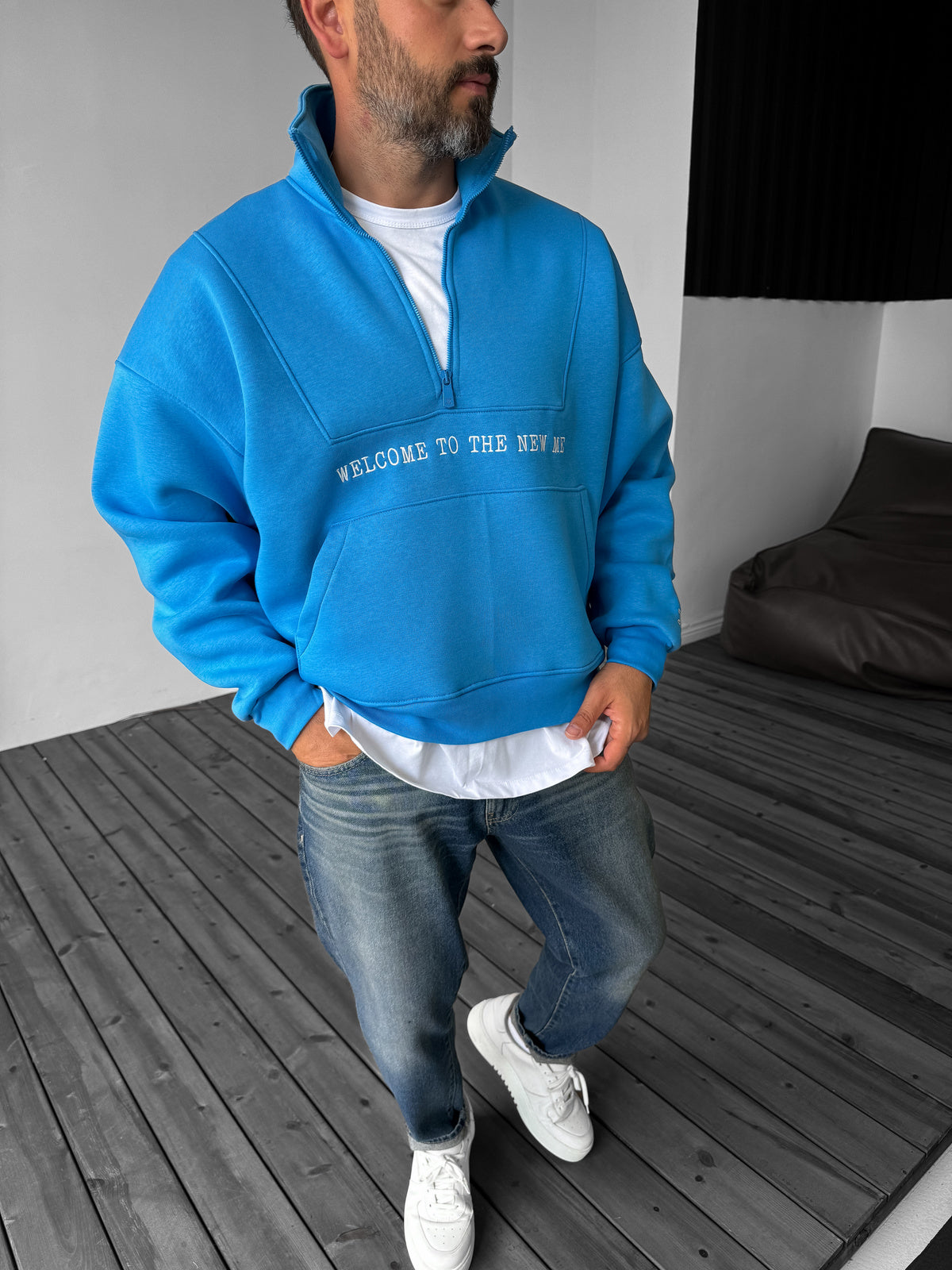 BLUE NEW ME SWEATSHIRT