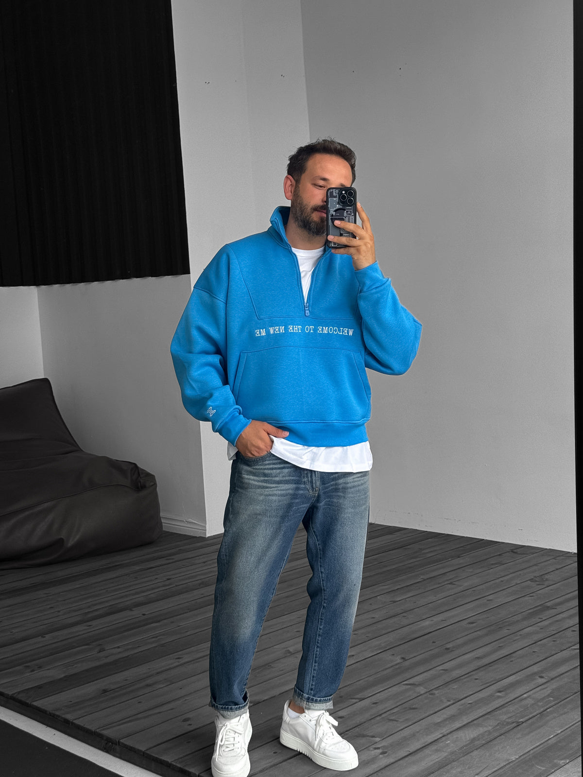 BLUE NEW ME SWEATSHIRT