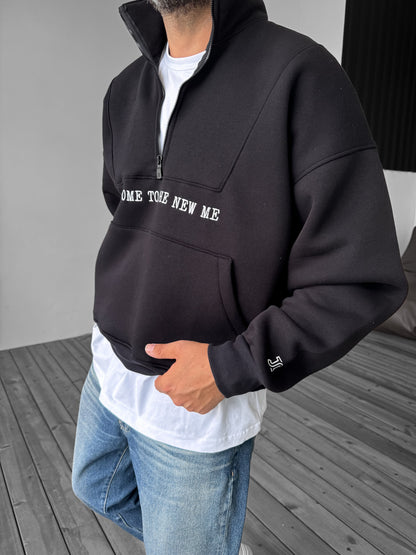 BLACK NEW ME SWEATSHIRT