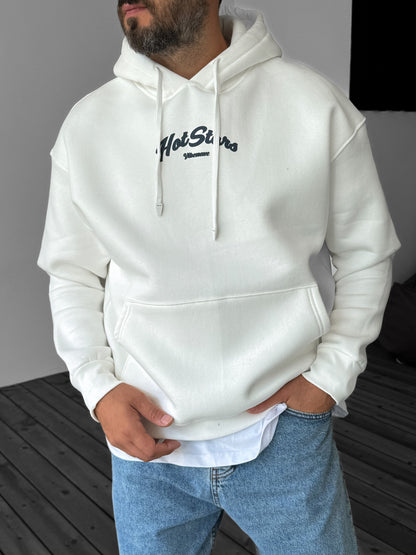 WHITE HOT STARS HOODIE