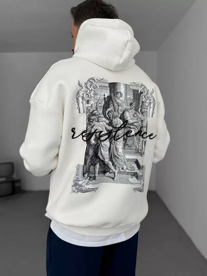 WHITE ANTIQUE HOODIE