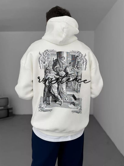 WHITE ANTIQUE HOODIE