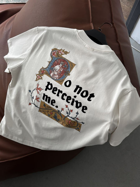 WHITE NOT PERCEIVE T-SHIRT