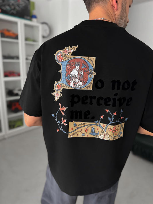 BLACK NOT PERCEIVE T-SHIRT