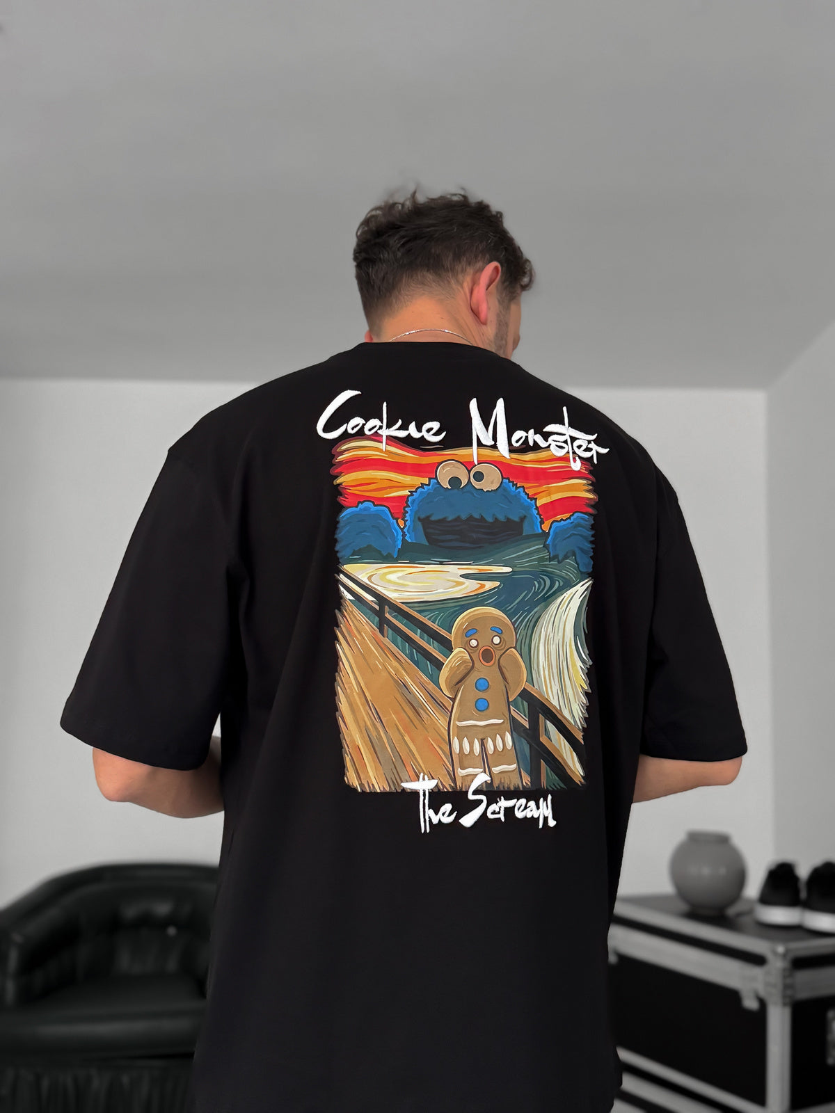 BLACK COOKIE MONSTER T-SHIRT