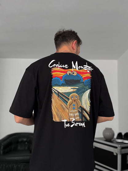 BLACK COOKIE MONSTER T-SHIRT