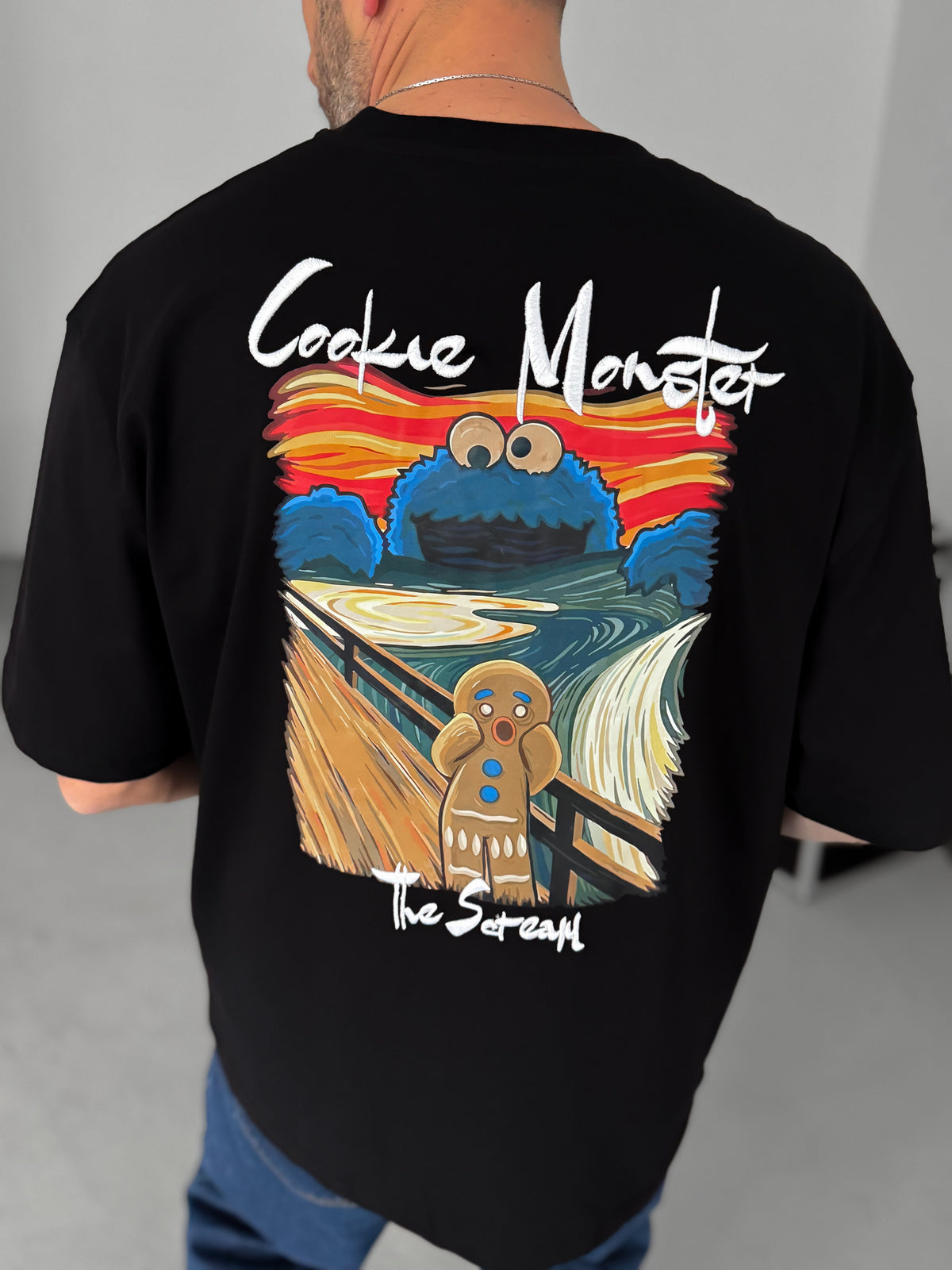 BLACK COOKIE MONSTER T-SHIRT