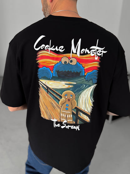 BLACK COOKIE MONSTER T-SHIRT
