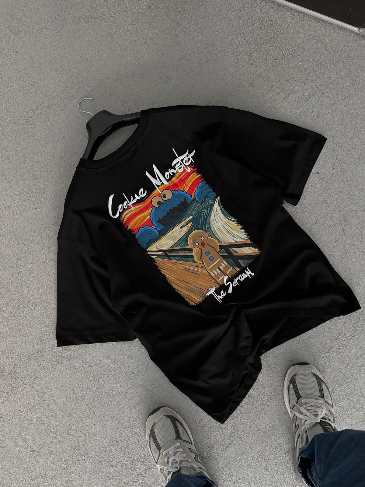 BLACK COOKIE MONSTER T-SHIRT