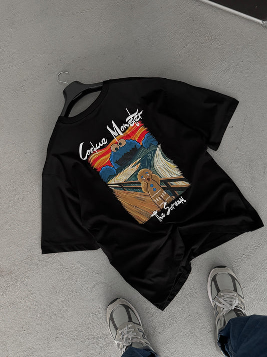 BLACK COOKIE MONSTER T-SHIRT