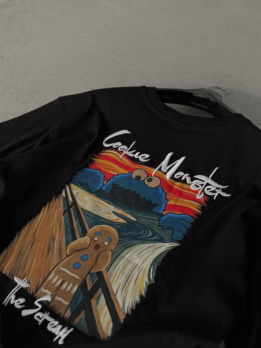BLACK COOKIE MONSTER T-SHIRT