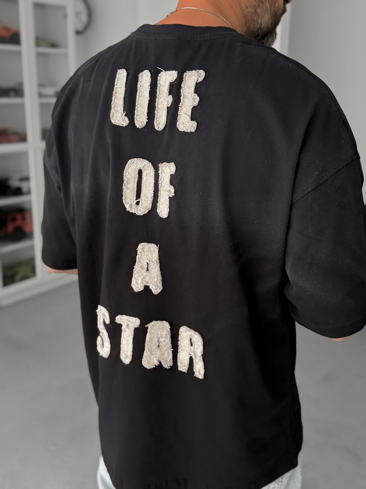 BLACK WASHED LIFE T-SHIRT