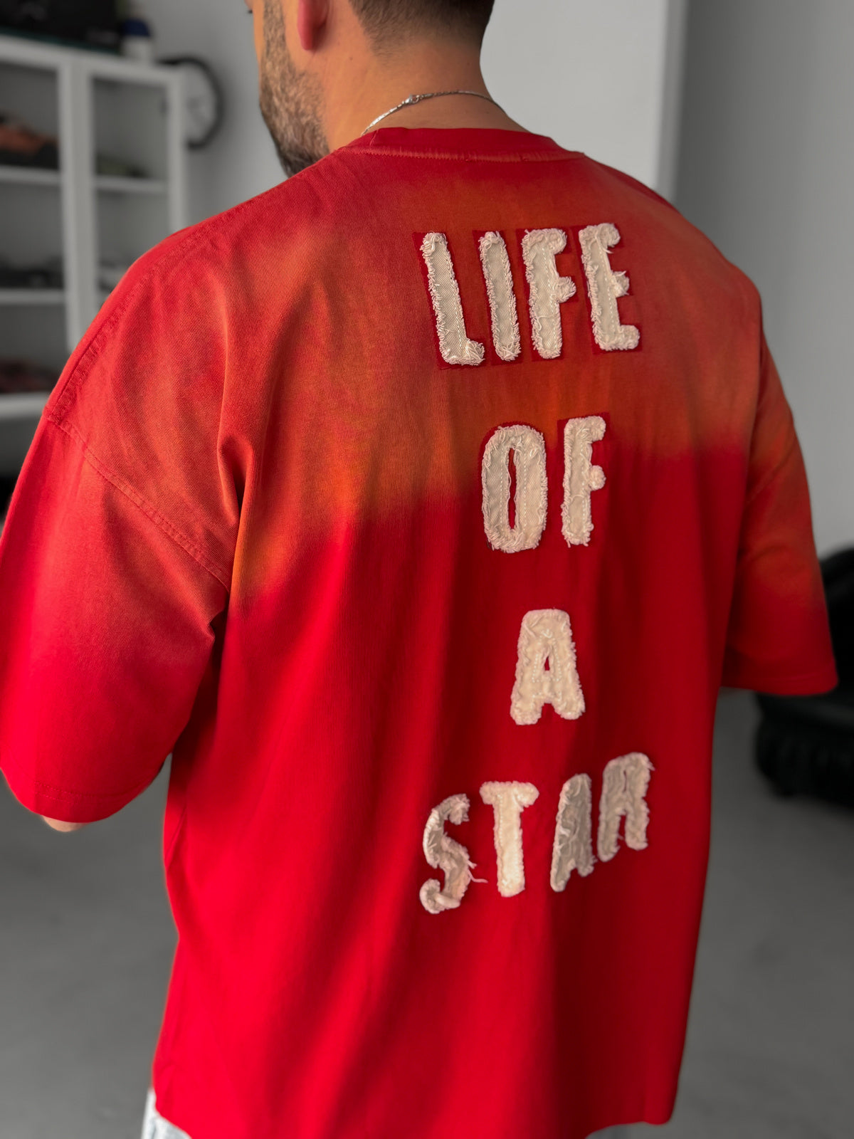 RED WASHED LIFE T-SHIRT