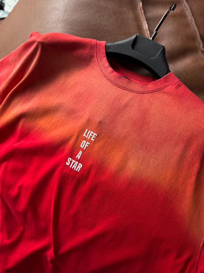 RED WASHED LIFE T-SHIRT