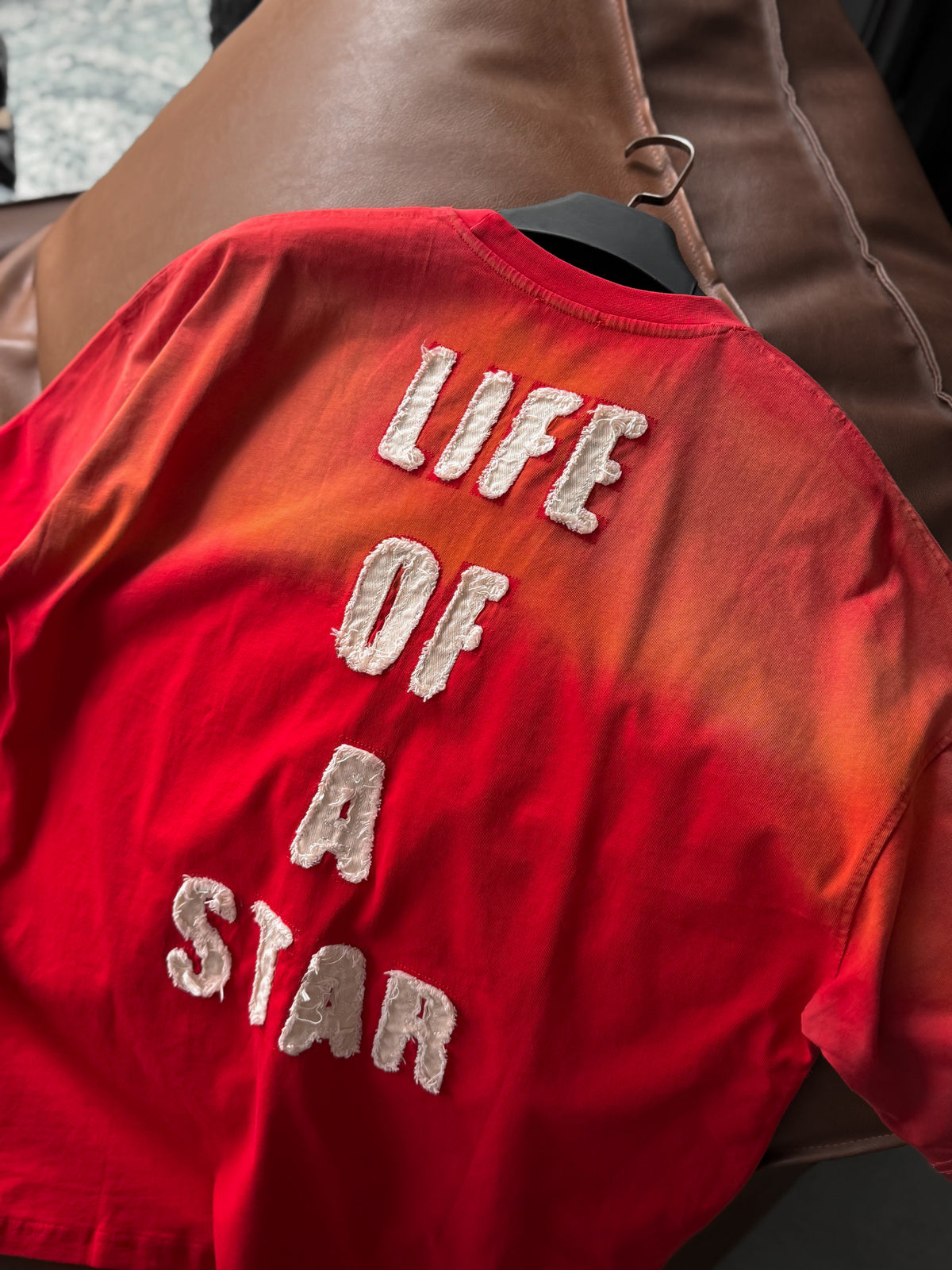 RED WASHED LIFE T-SHIRT