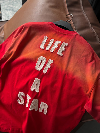 RED WASHED LIFE T-SHIRT