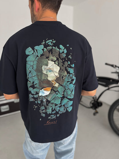 NAVY BLUE BROKEN VINCENT T-SHIRT