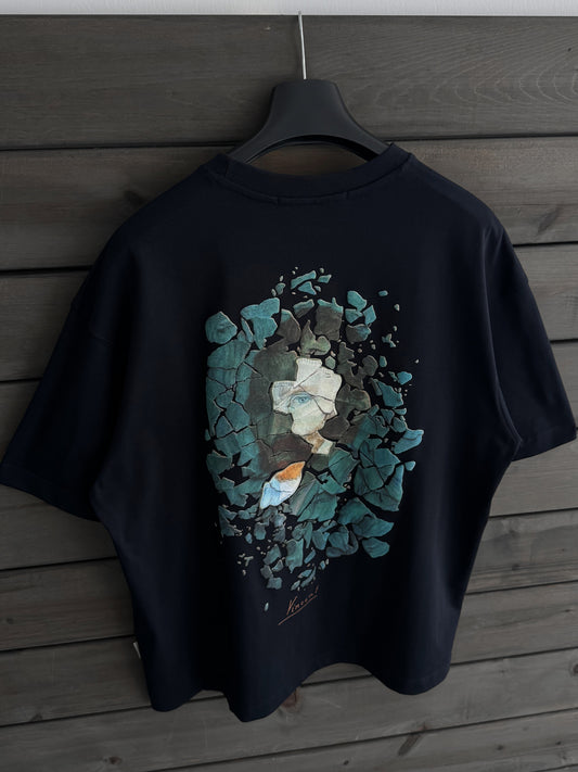 NAVY BLUE BROKEN VINCENT T-SHIRT