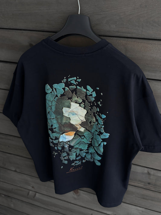 NAVY BLUE BROKEN VINCENT T-SHIRT