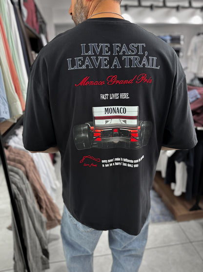 BLACK LIVE FAST T-SHIRT