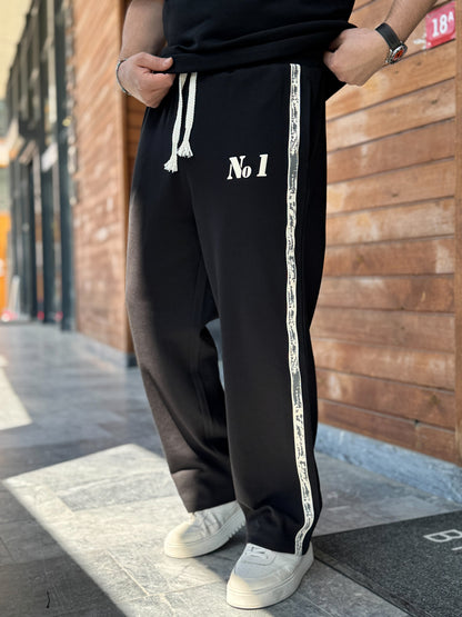 BLACK No1 EMBOSSED JOGGER