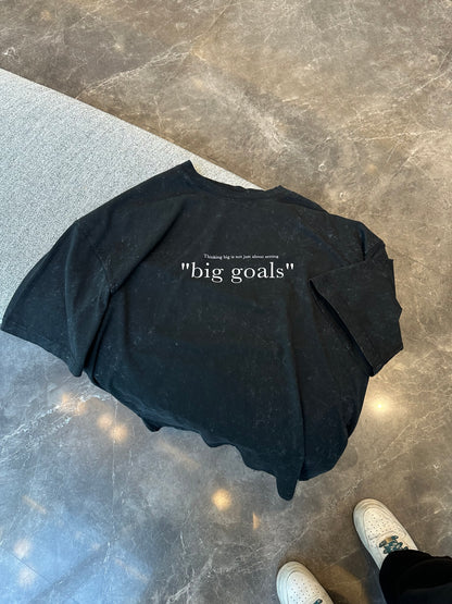 BLACK BIG GOALS T-SHIRT