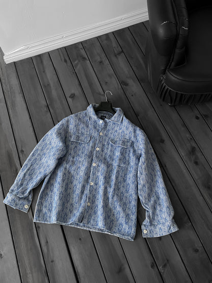 Blue Patterned Lumberjack Shirt