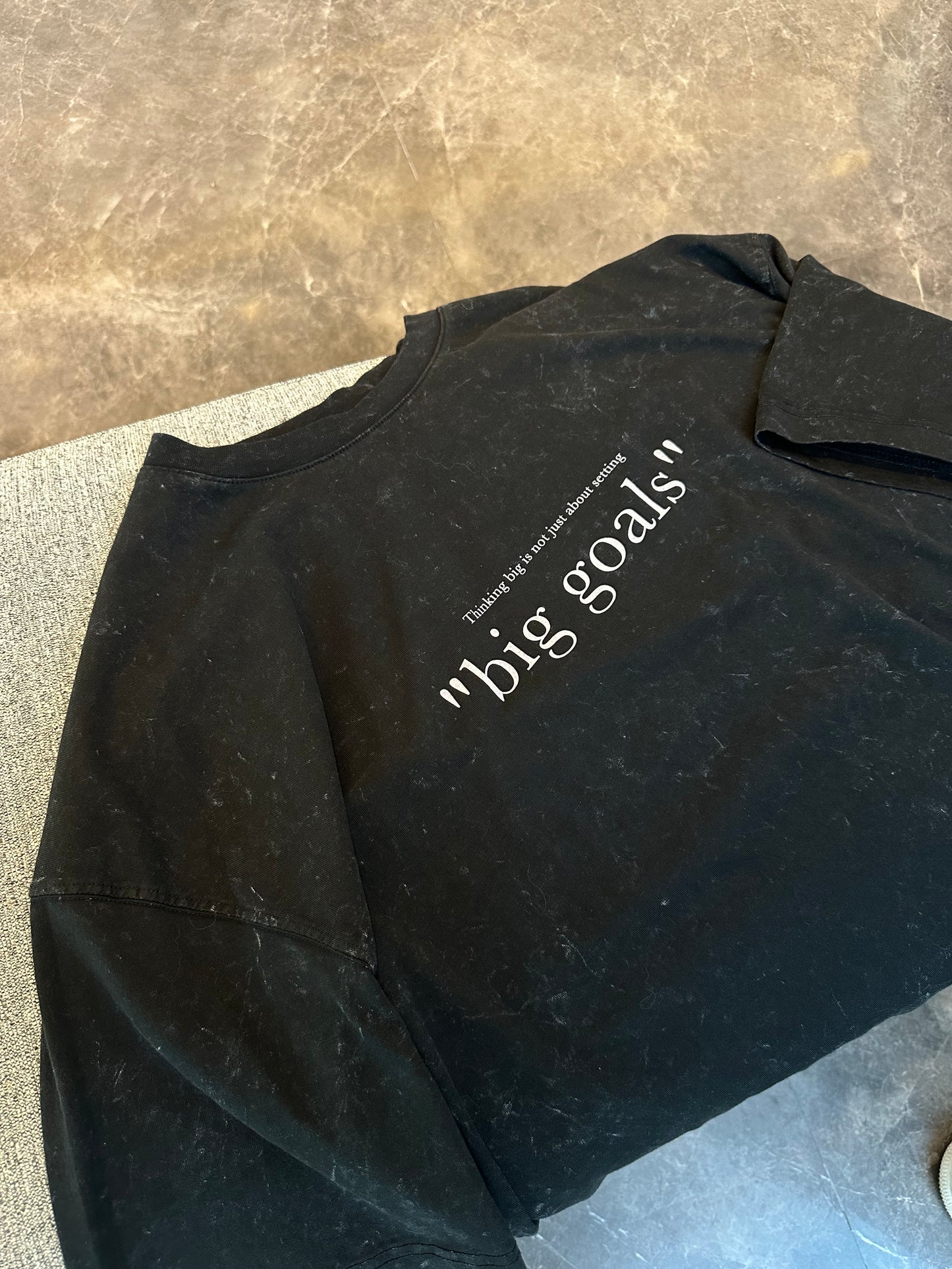 BLACK BIG GOALS T-SHIRT