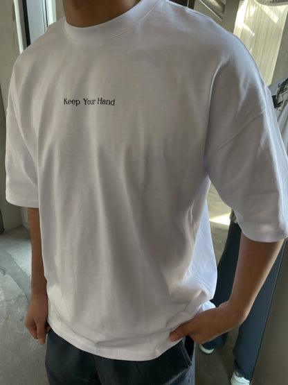 WHITE KEEP T-SHIRT