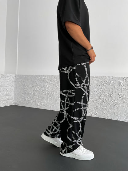 Black Chained Trouser