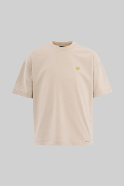 BEIGE BUNNY EMBROIDERED T-SHIRT