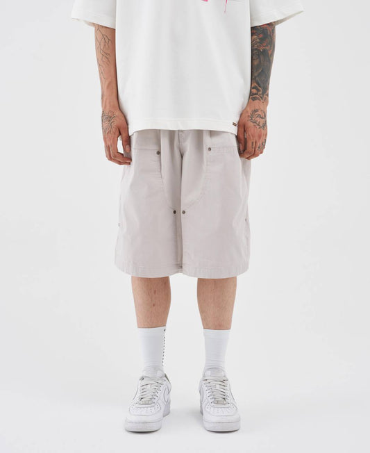 SPACE GREY CARPENTER BERMUDA SHORTS